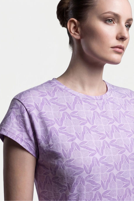 Sweet Dreams Printed Short Nightdress - Cosmic Purple — image 4